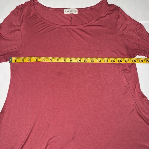 Larace Tunic Women M  Top Everyday Basic Casual Loungewear Minimalist  Simple - Picture 7 of 7